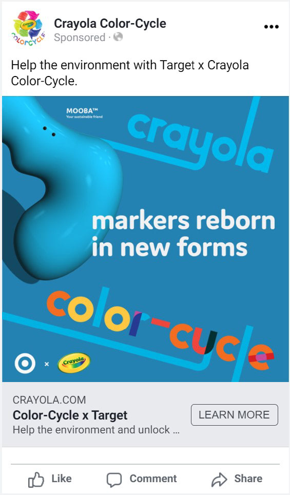 Mooba Facebook Ad.