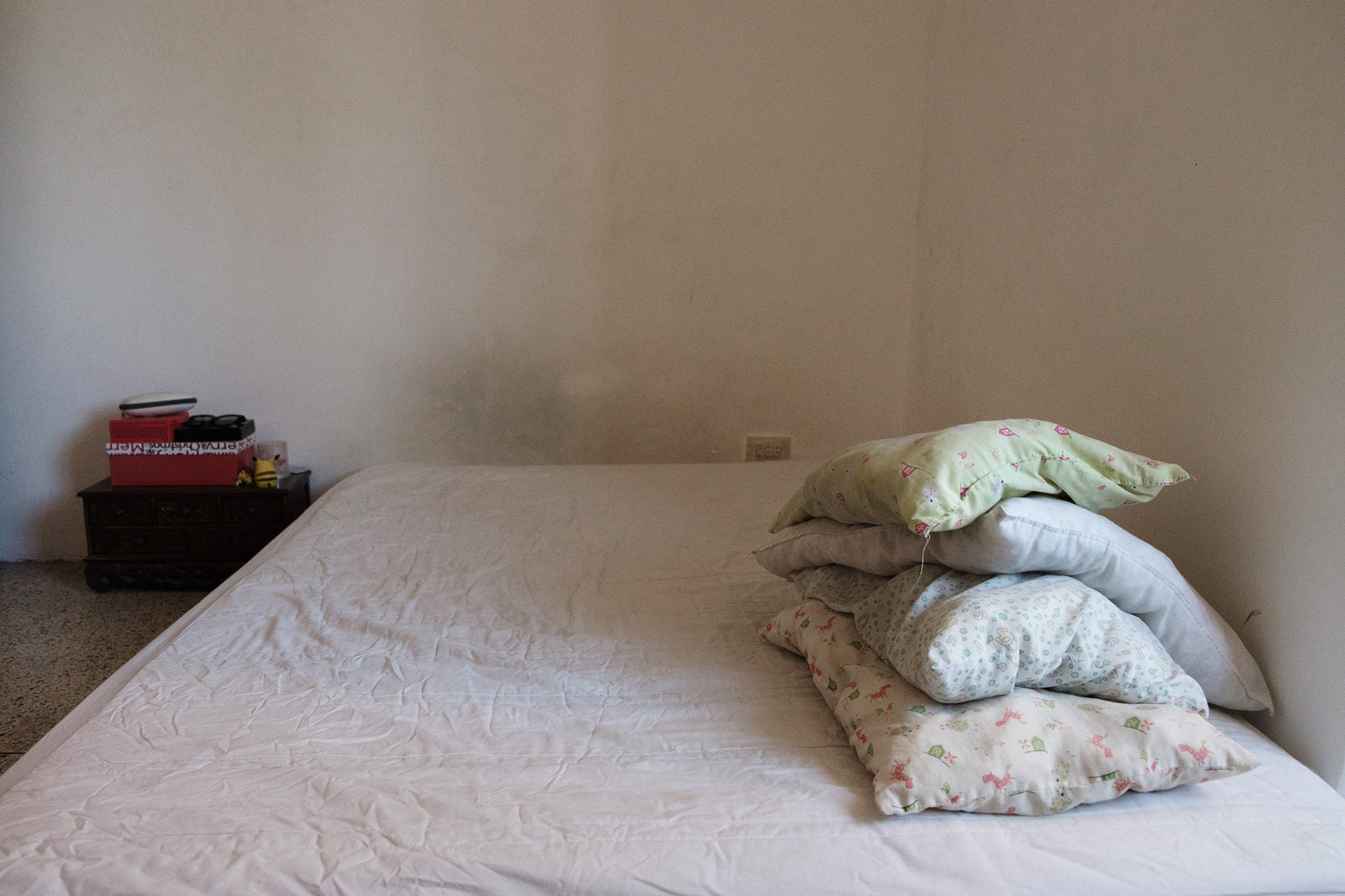 Room of Filomena Di Martino, 18, left to Tenerife Spain to pursue a career in arts. Caracas, Venezuela, 2017