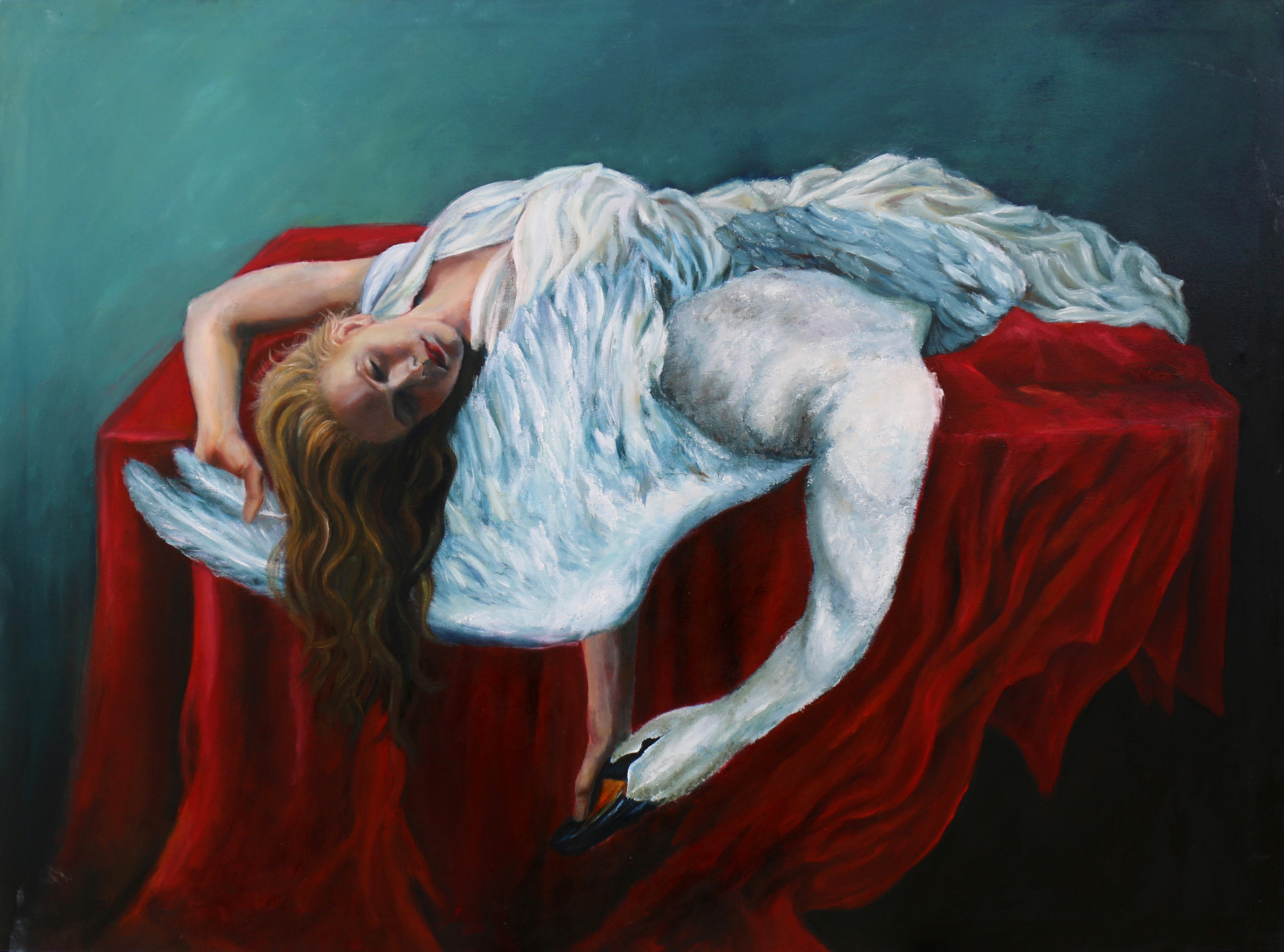 'Swan Song', 2015, Oil on Canvas, 110 x 154cm