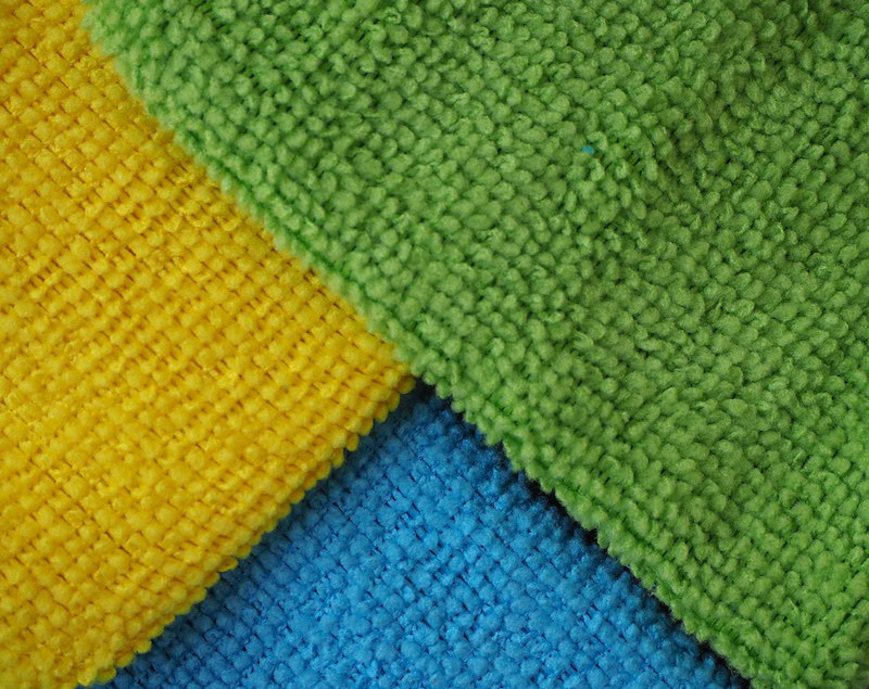 microfiber towel backs