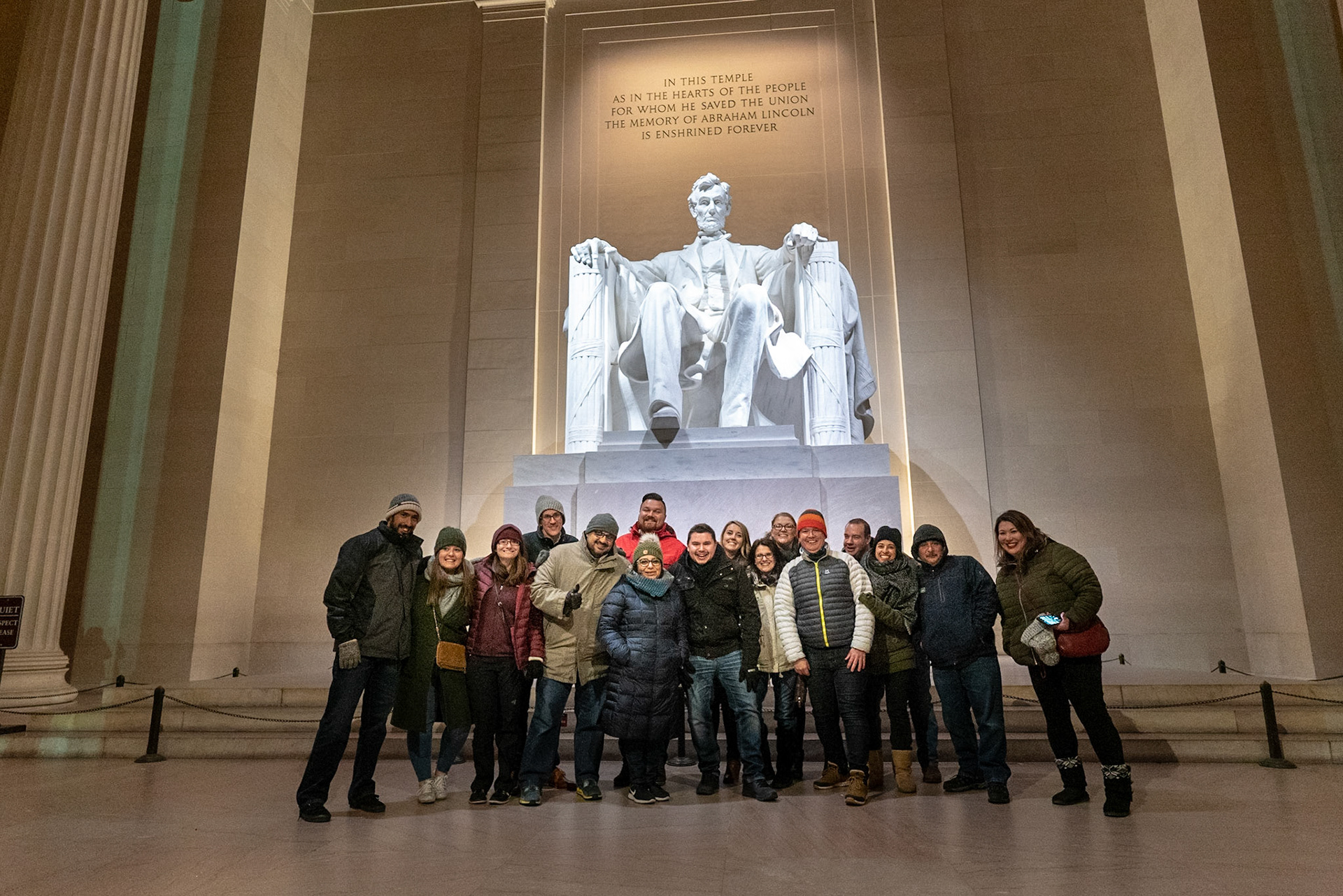 Great ‘Monuments by Moonlight’ tour with the team