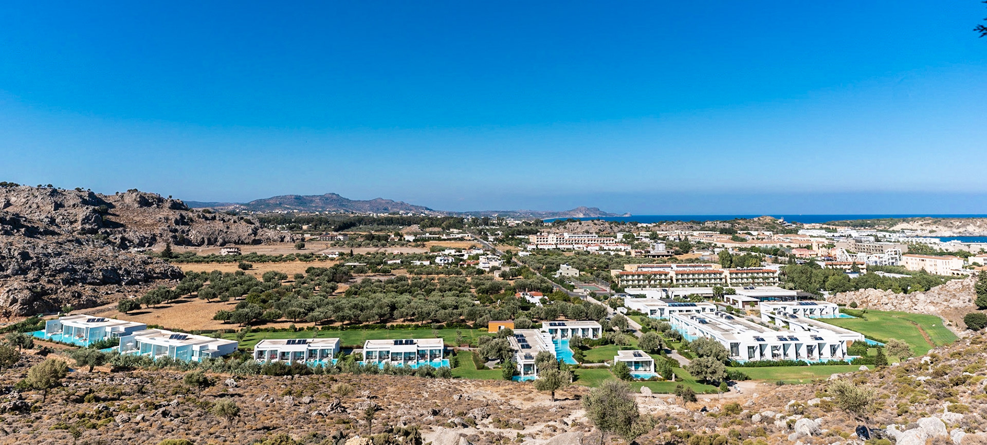 The resort from above