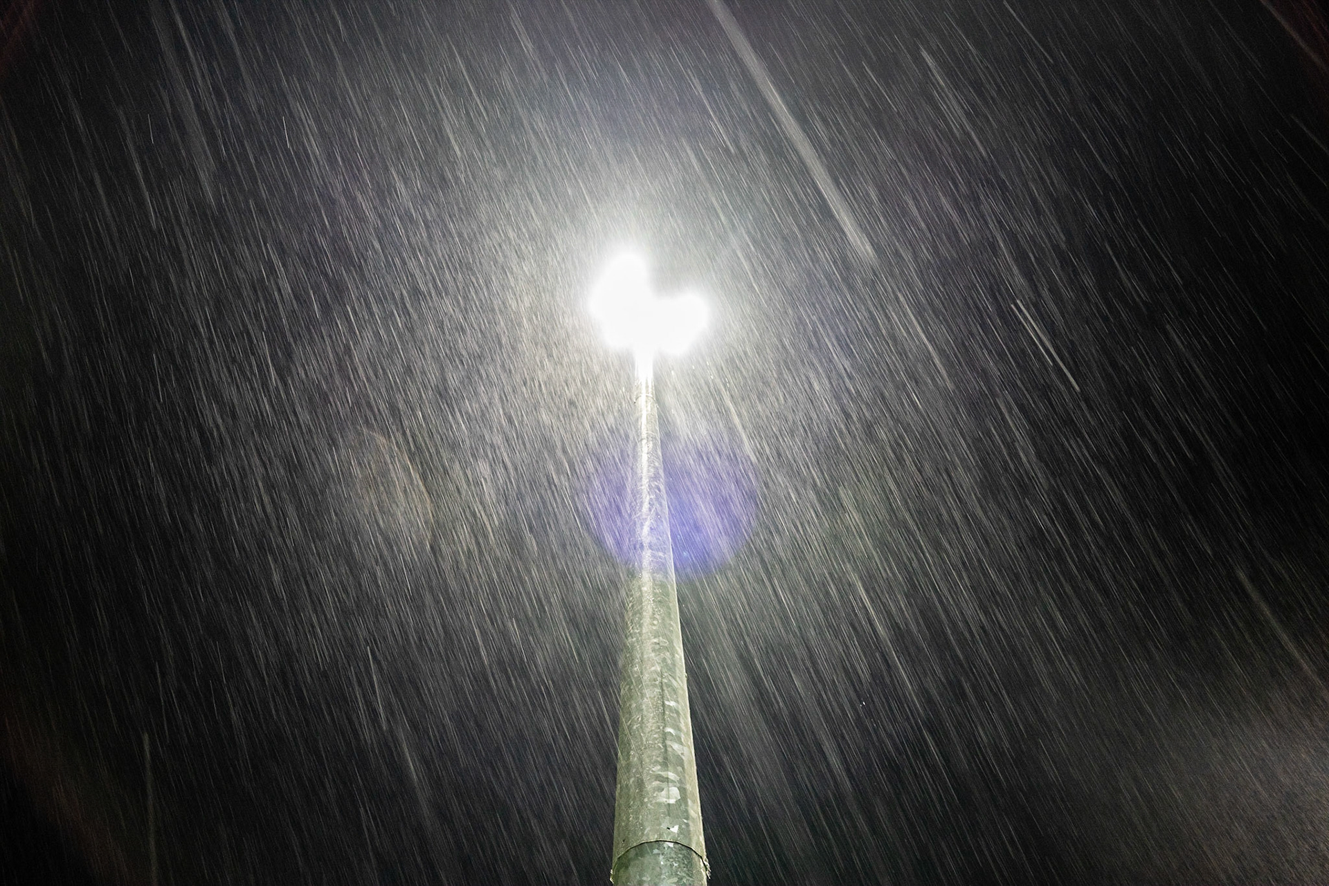 You can imagine just how wet we got tonight. It rained like this for our full walk.