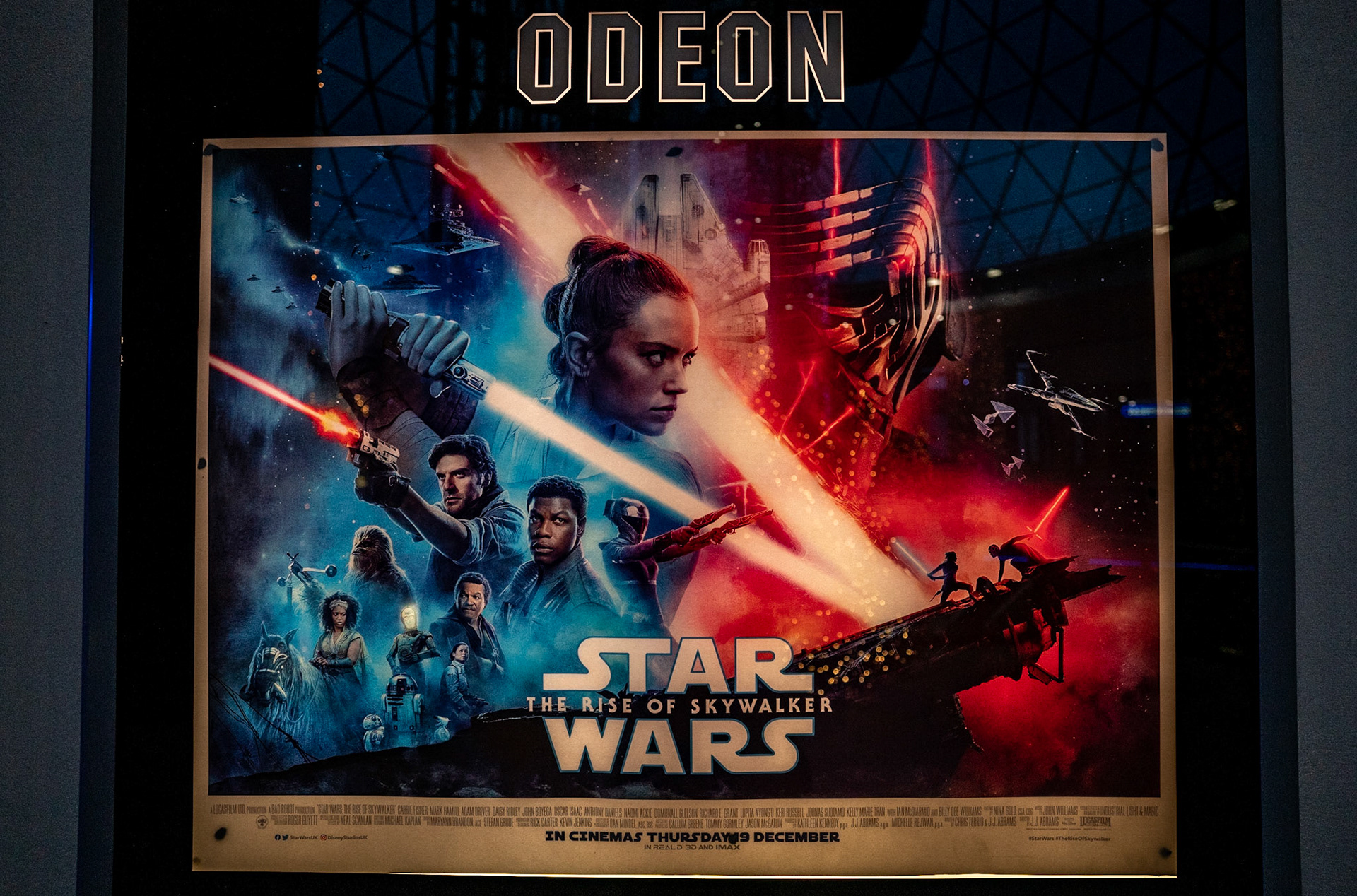 Night out at the cinema - good film.