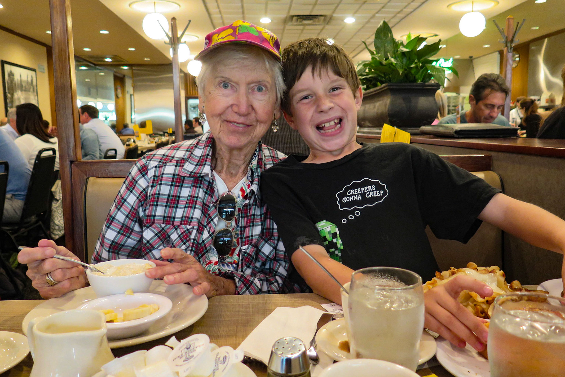 Breakfast at Lou Mitchell's - Chicago  August 2017