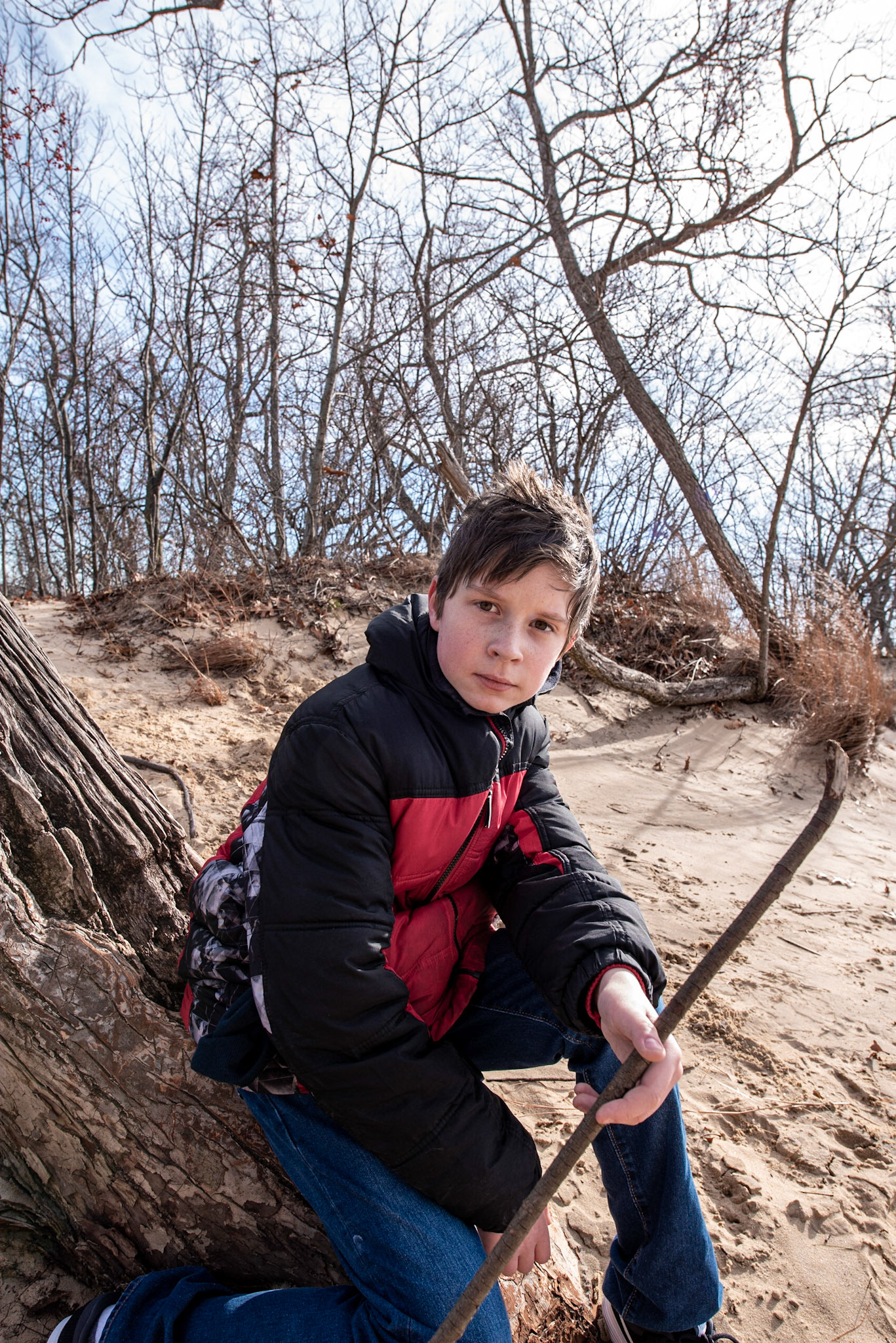 Carter at Mt Jackson, Indiana Dunes SP - February 2020
