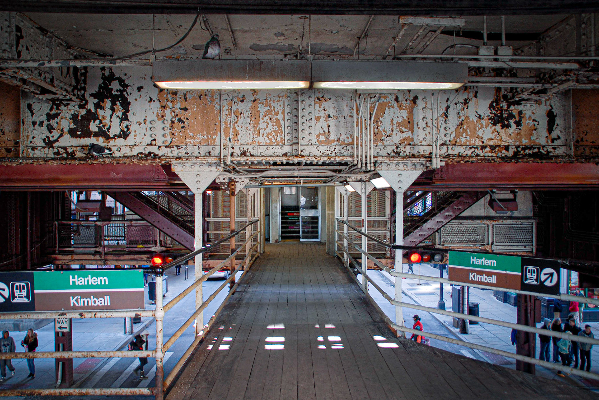 El Station - Wabash and  Washington - gone now