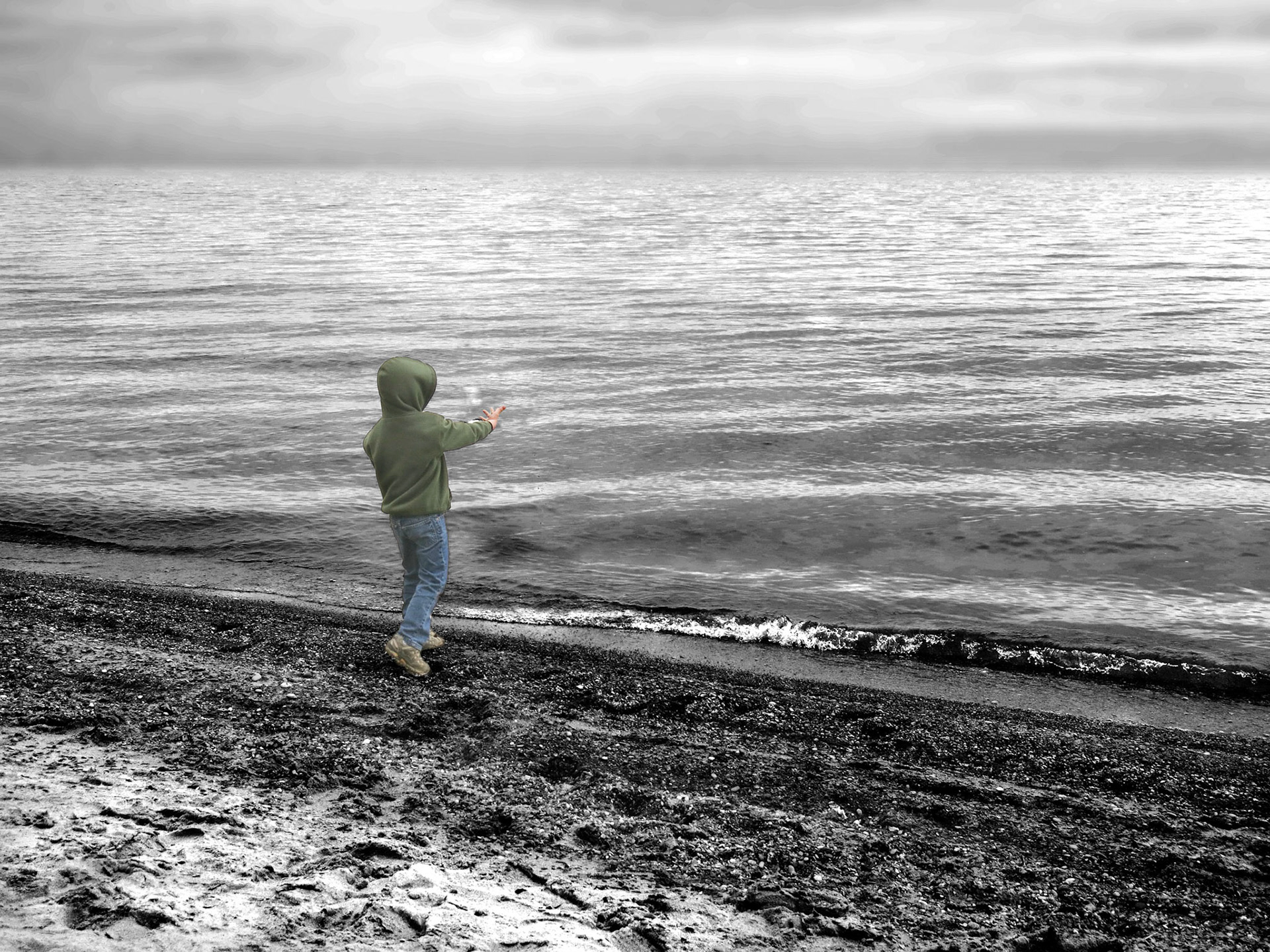 Carter and His Lake - April 2013