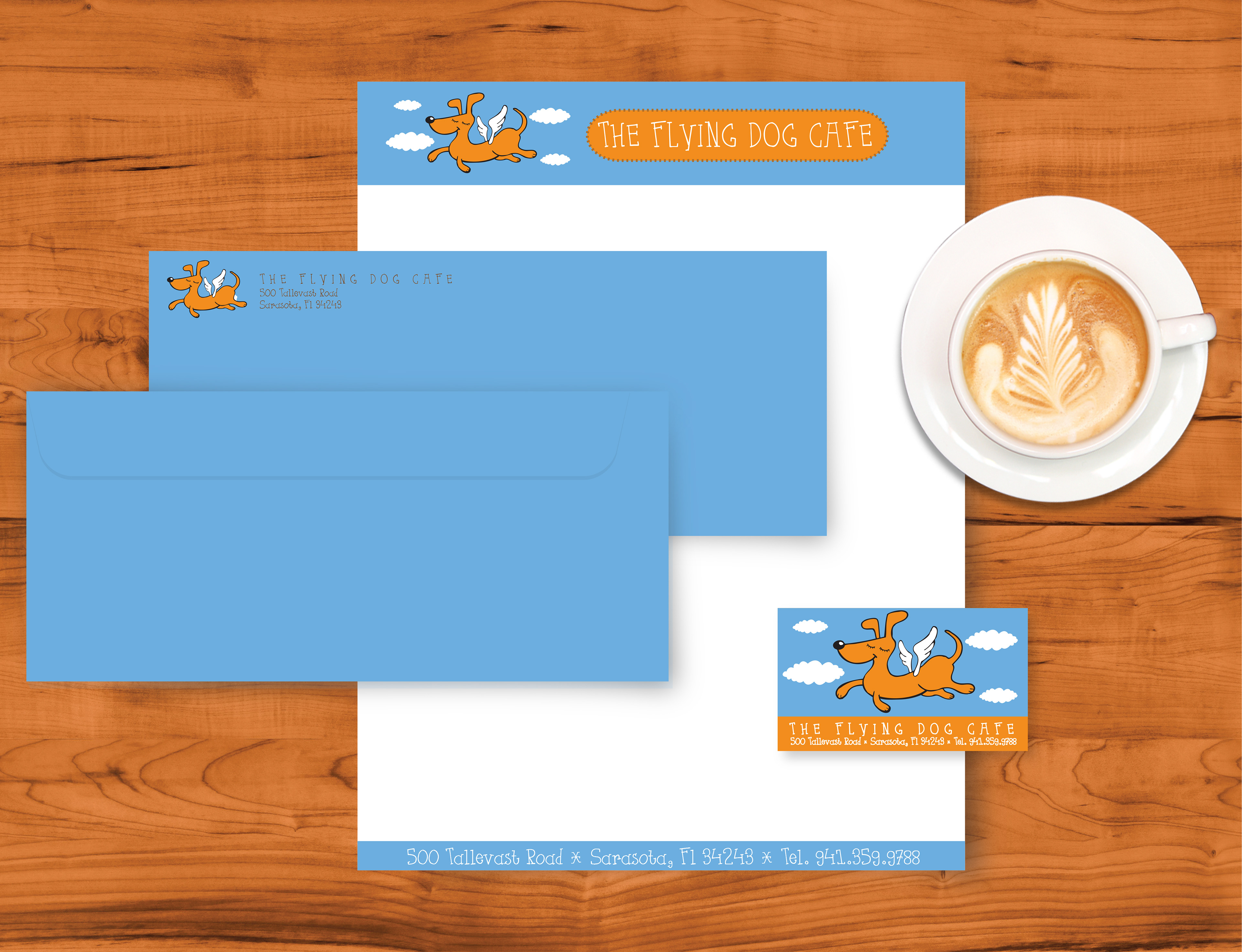 The Flying Dog stationery