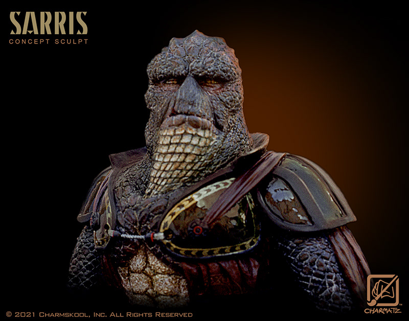 Sarris maquette bust based on my concept drawing