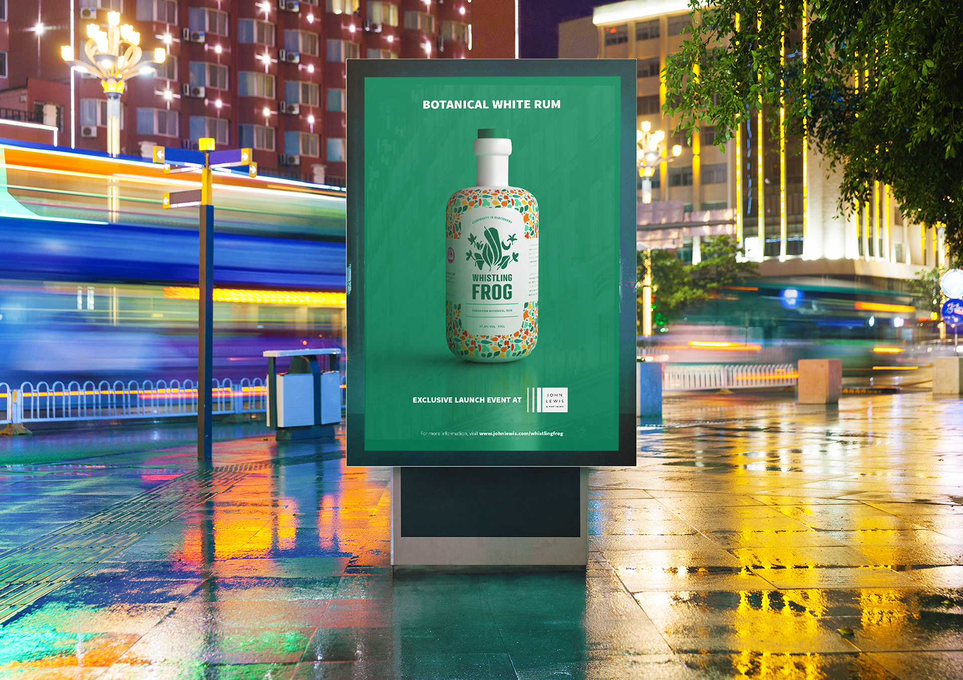 John Lewis x Whistling Frog Standard Rum Poster