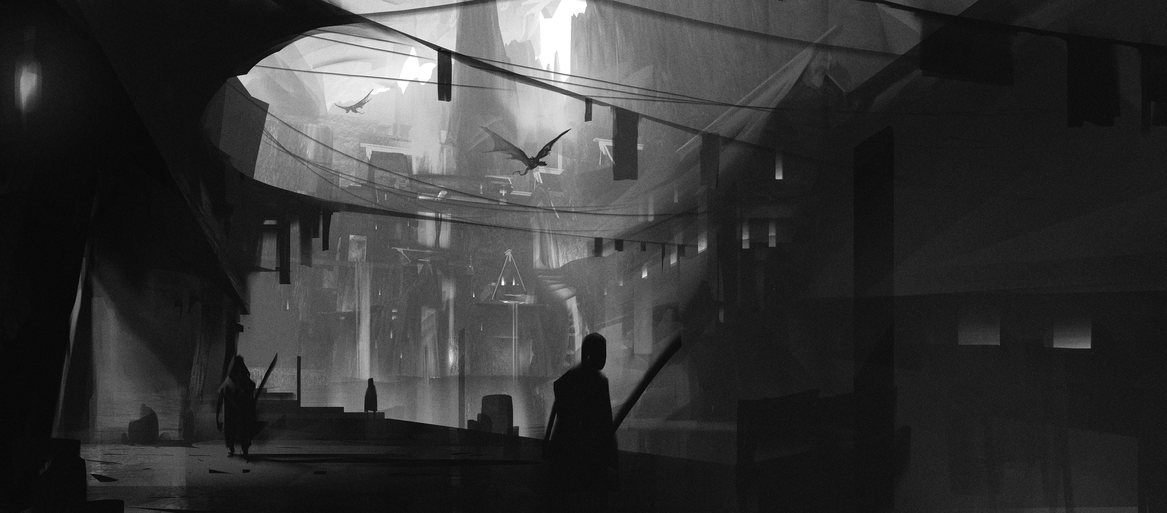 Value painting 1 (developed into the final key art)