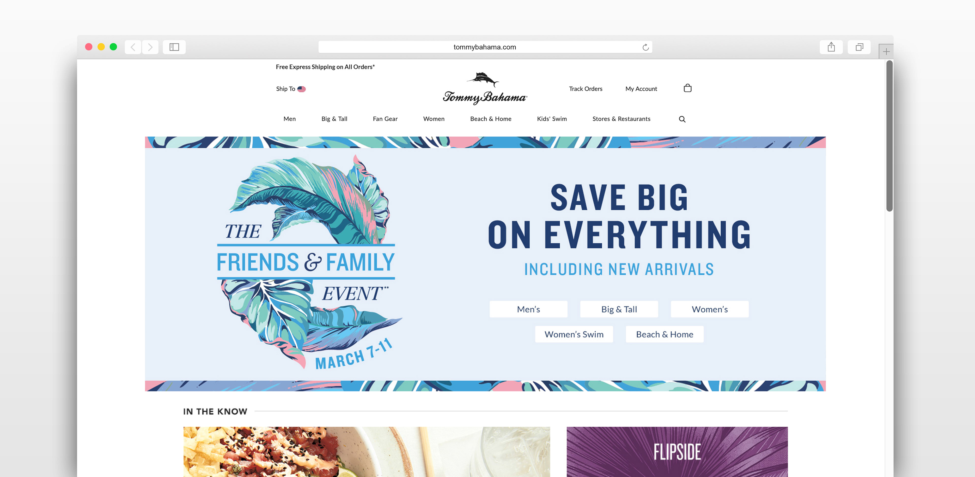 Bobby Liu Tommy Bahama Friends & Family Campaign