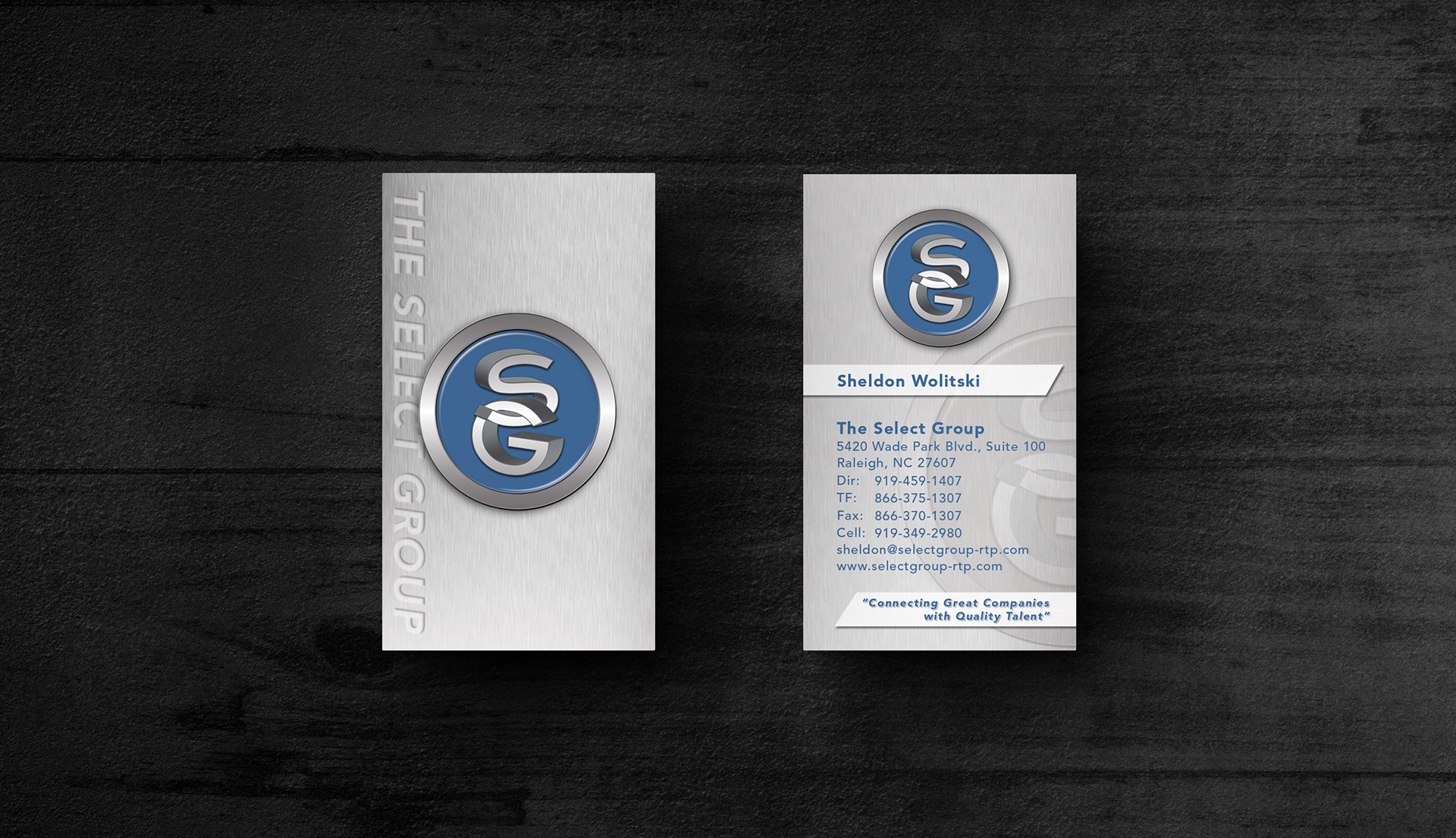 The Select Group business cards