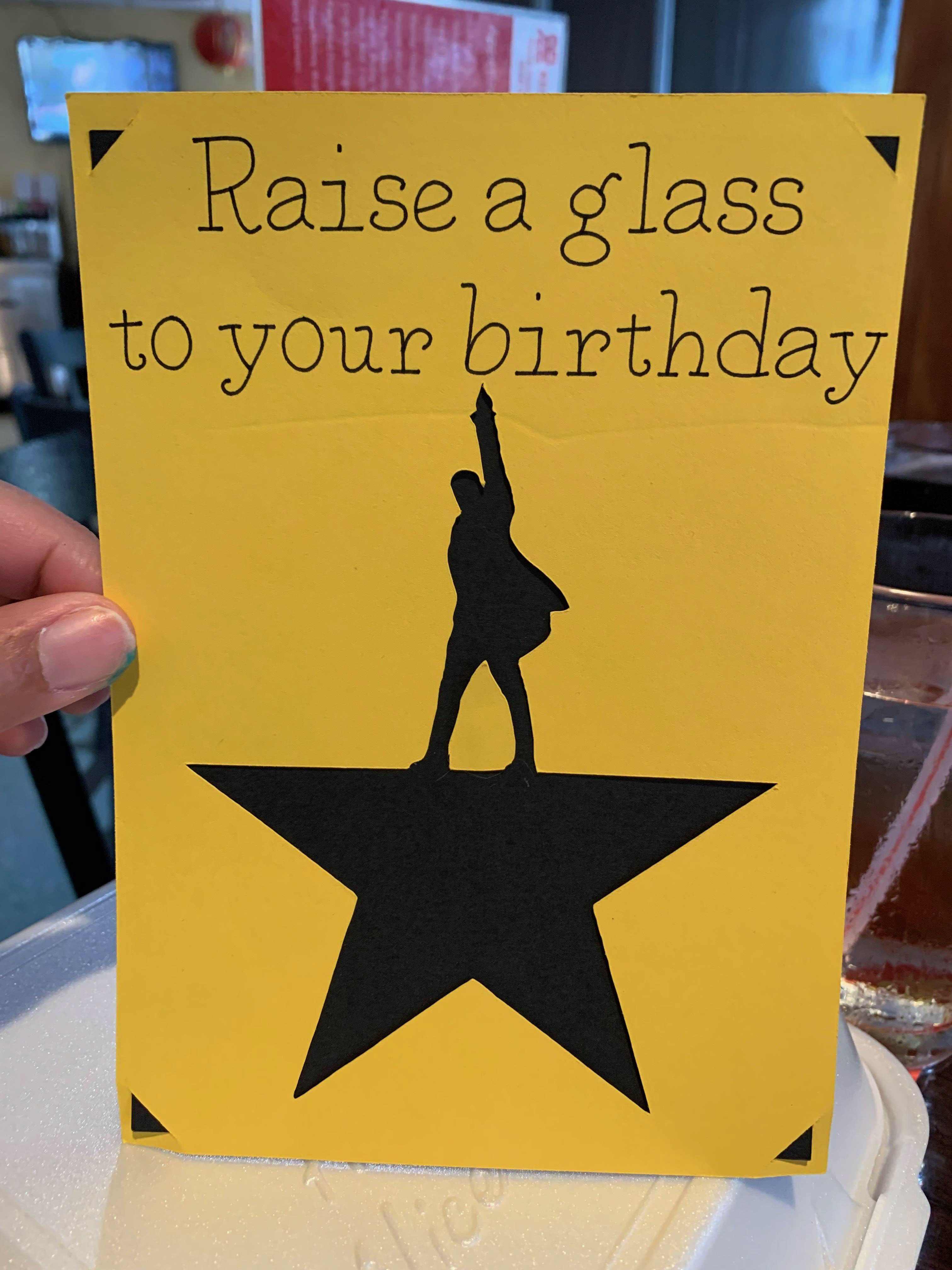 Hamilton Birthday Tag