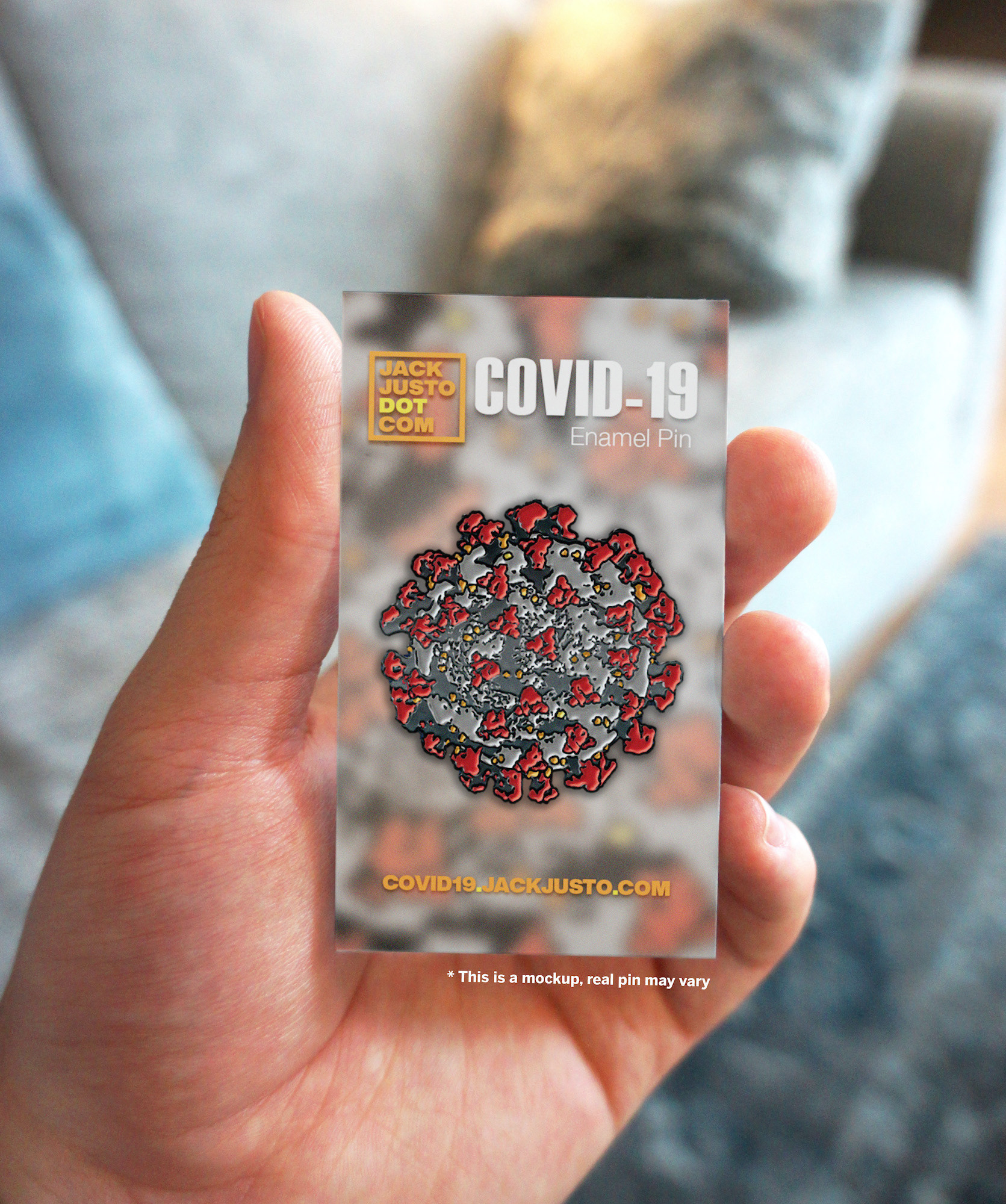 COVID-19 Enamel Pin