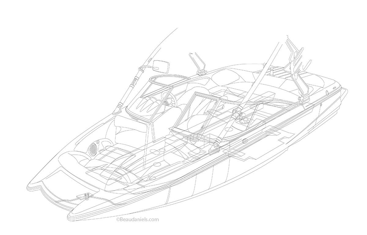 Line art for the X2