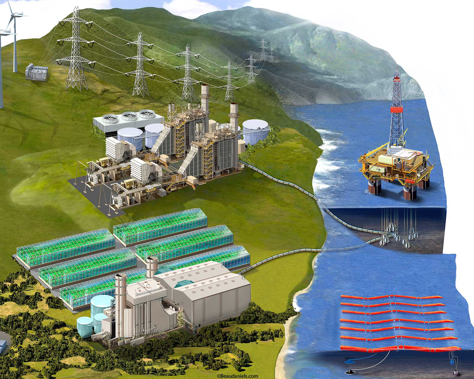Energy source close up. Exxon/Mobil