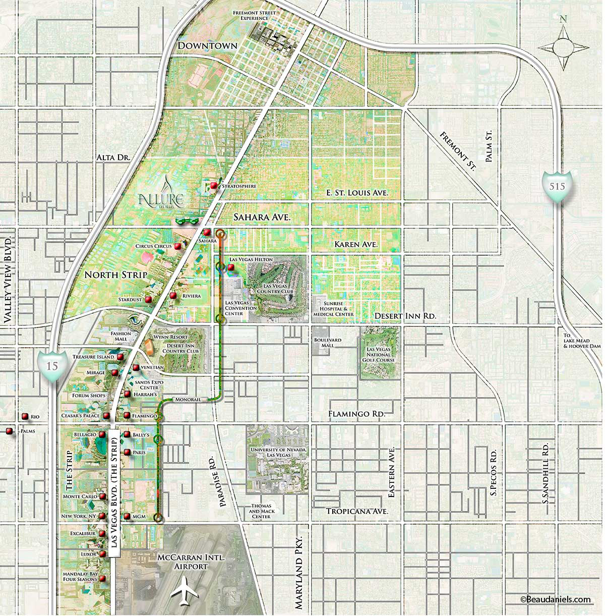 Allure development map