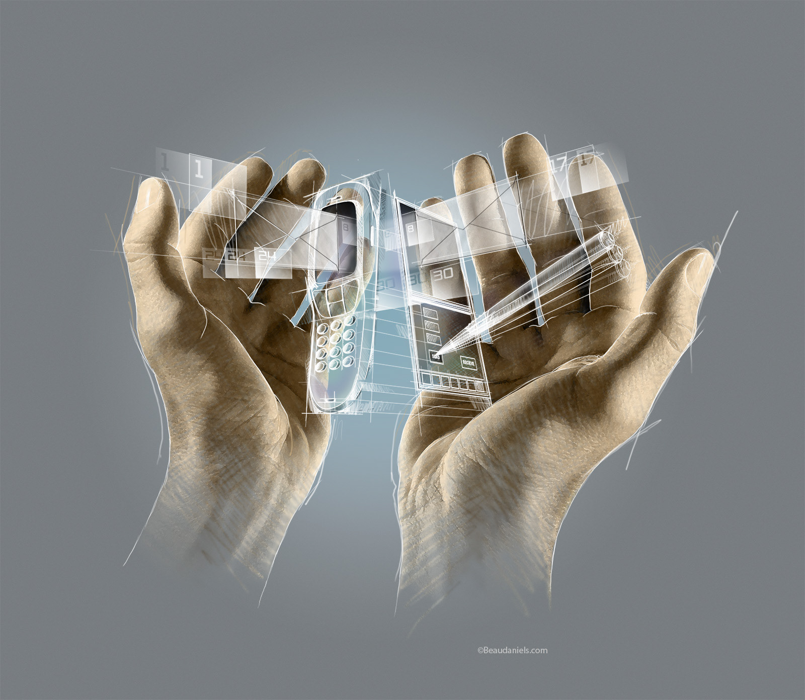 Concept illustrations for Motorola,