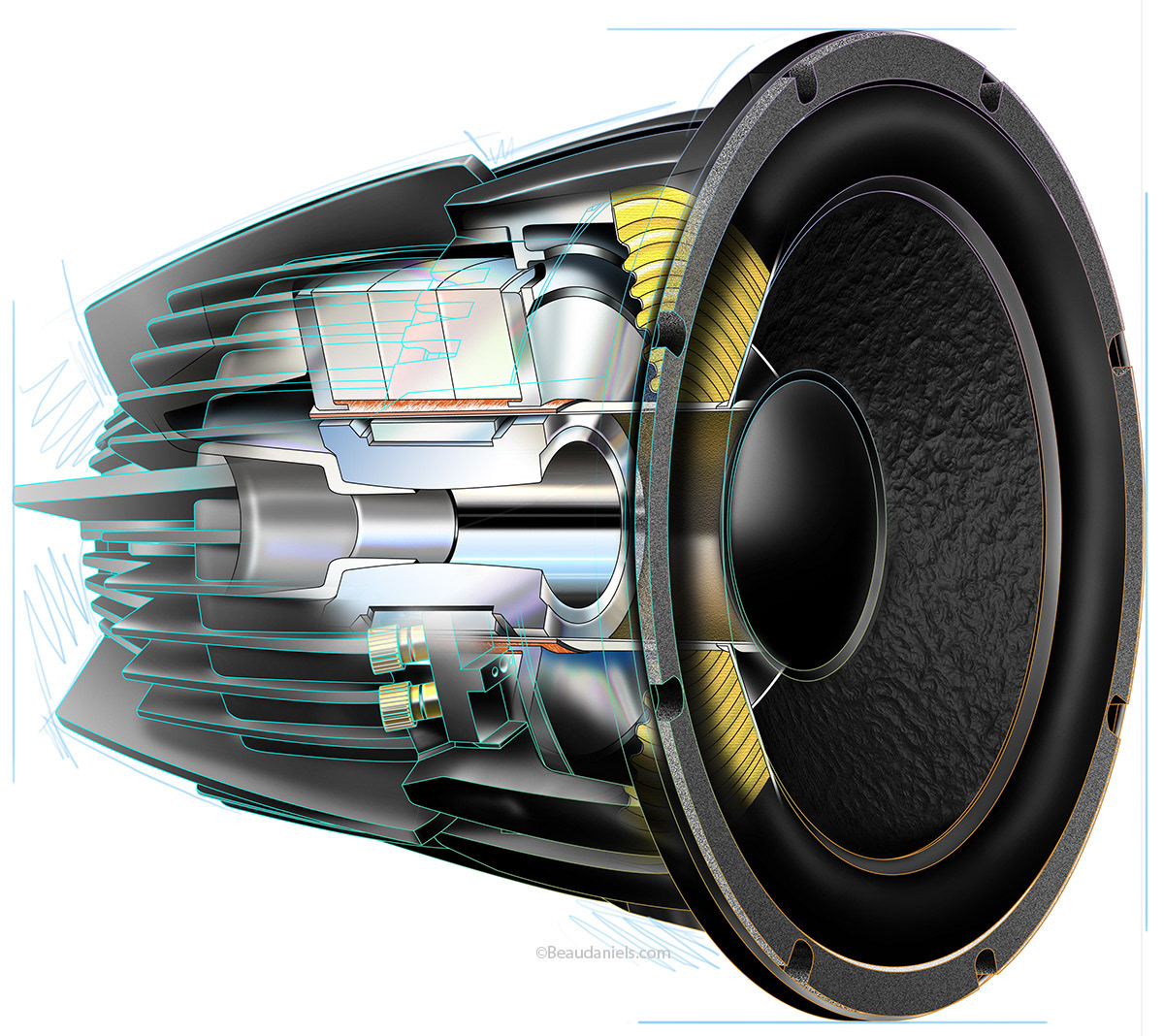 A bit more cutaway than the previous illustration.