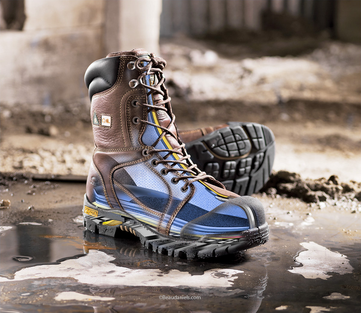 Dakota Workboot ghosted illustration.