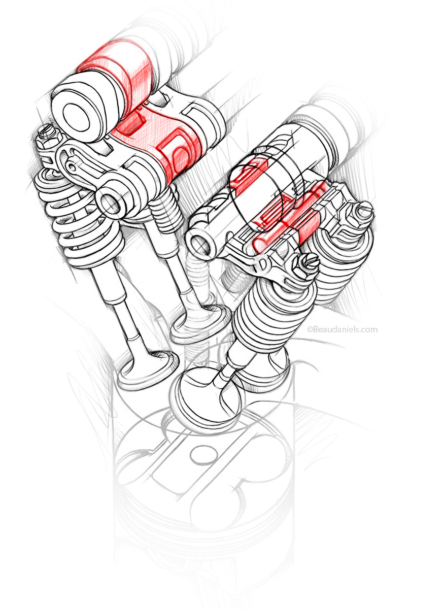 Vtec valve system.