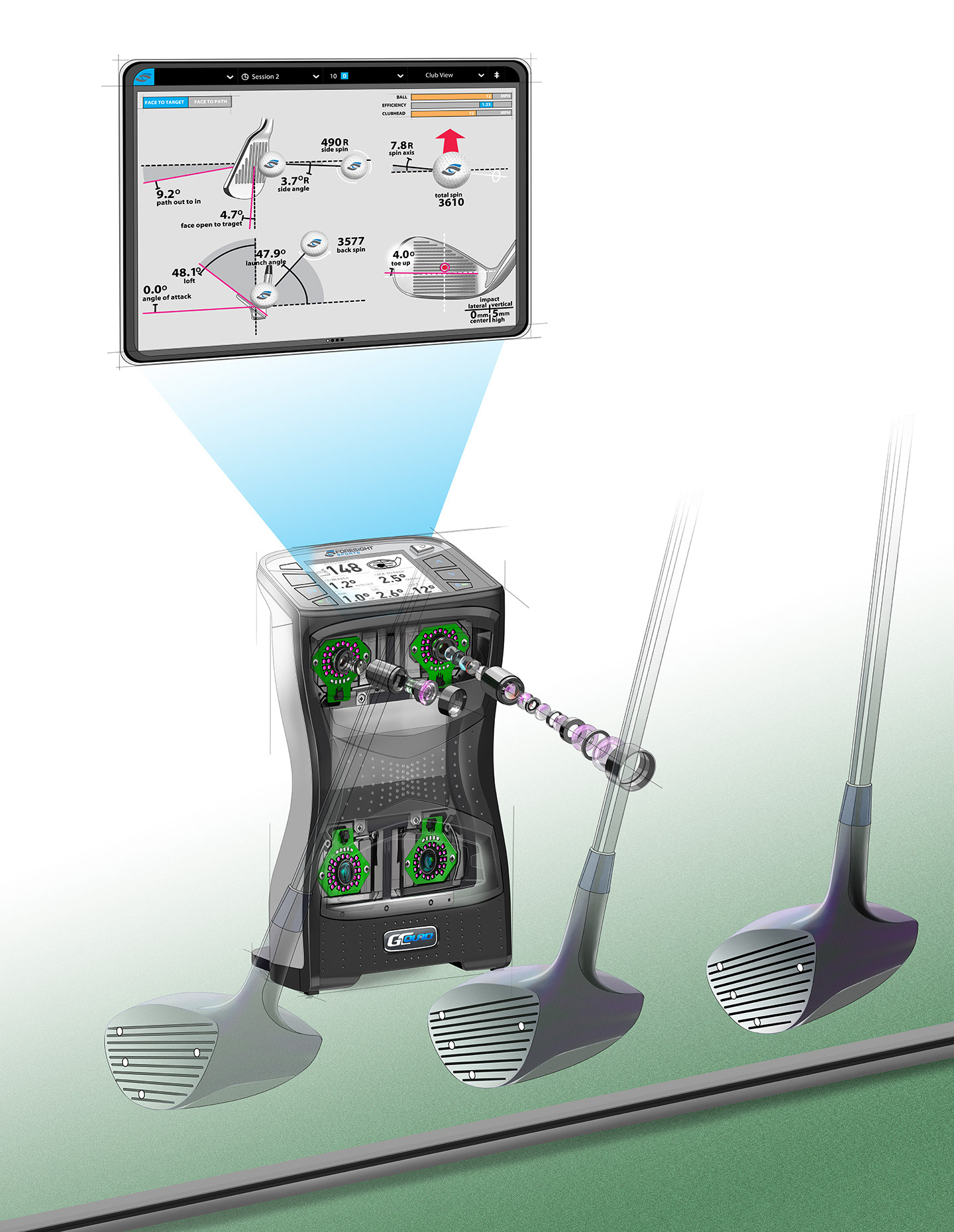 GC quad golf tracker