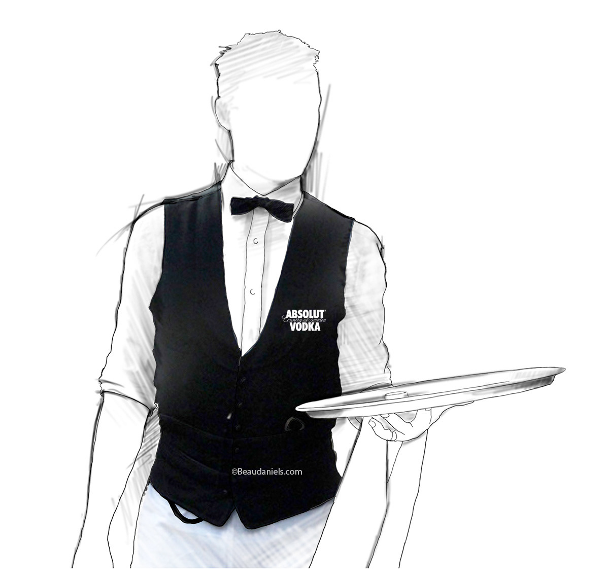 Absolut vest, waiters vest.