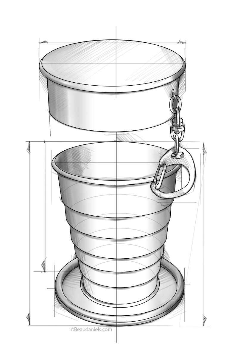 Restoration Hardware, Collapsible cup.