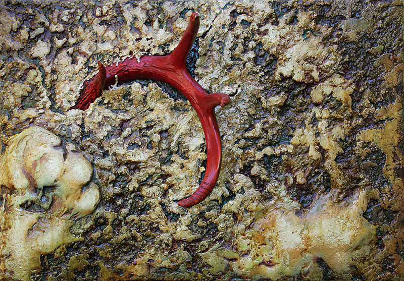 Deer Antler  H14"xW20"  Oil on Canvas 