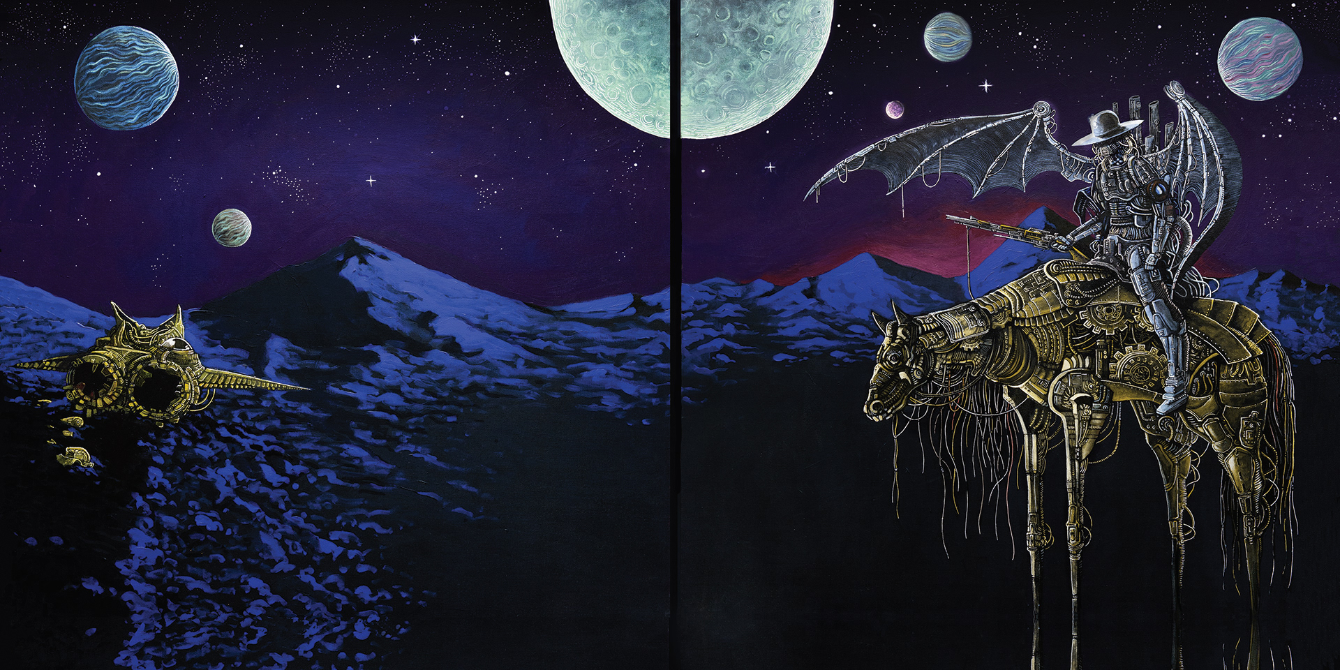 Acrylic & posca on canvas