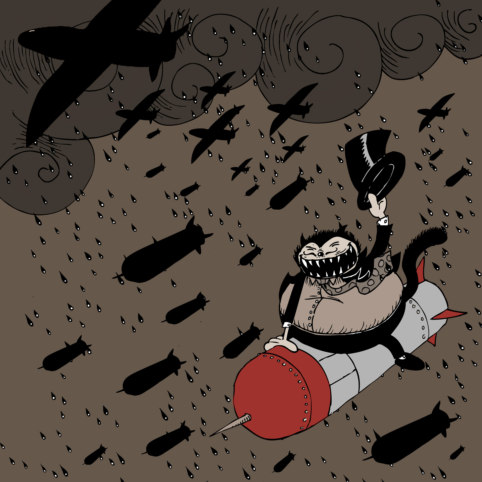 Ink on paper & photoshop