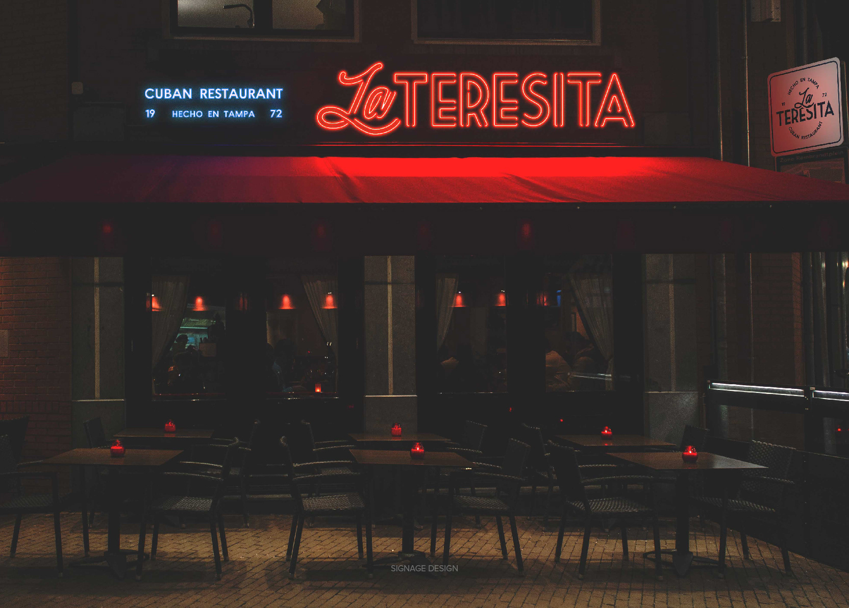 La Teresita: Neon Signage (Rebrand Concept)