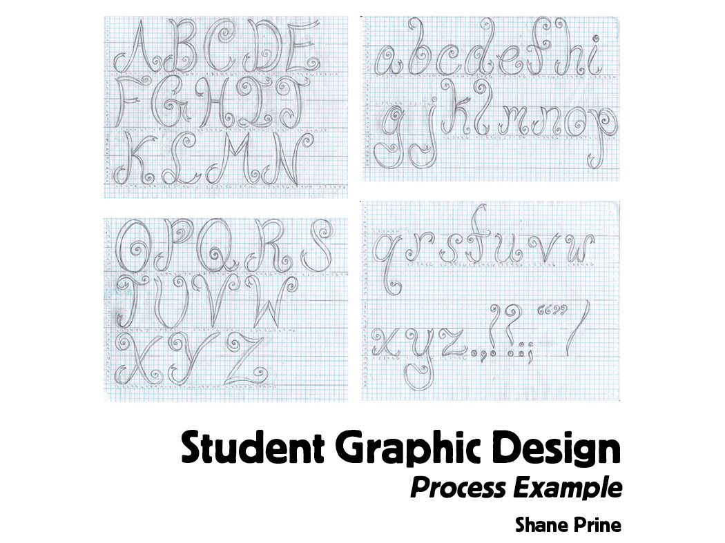 Shane Prine - Student Graphic Design: Process Example