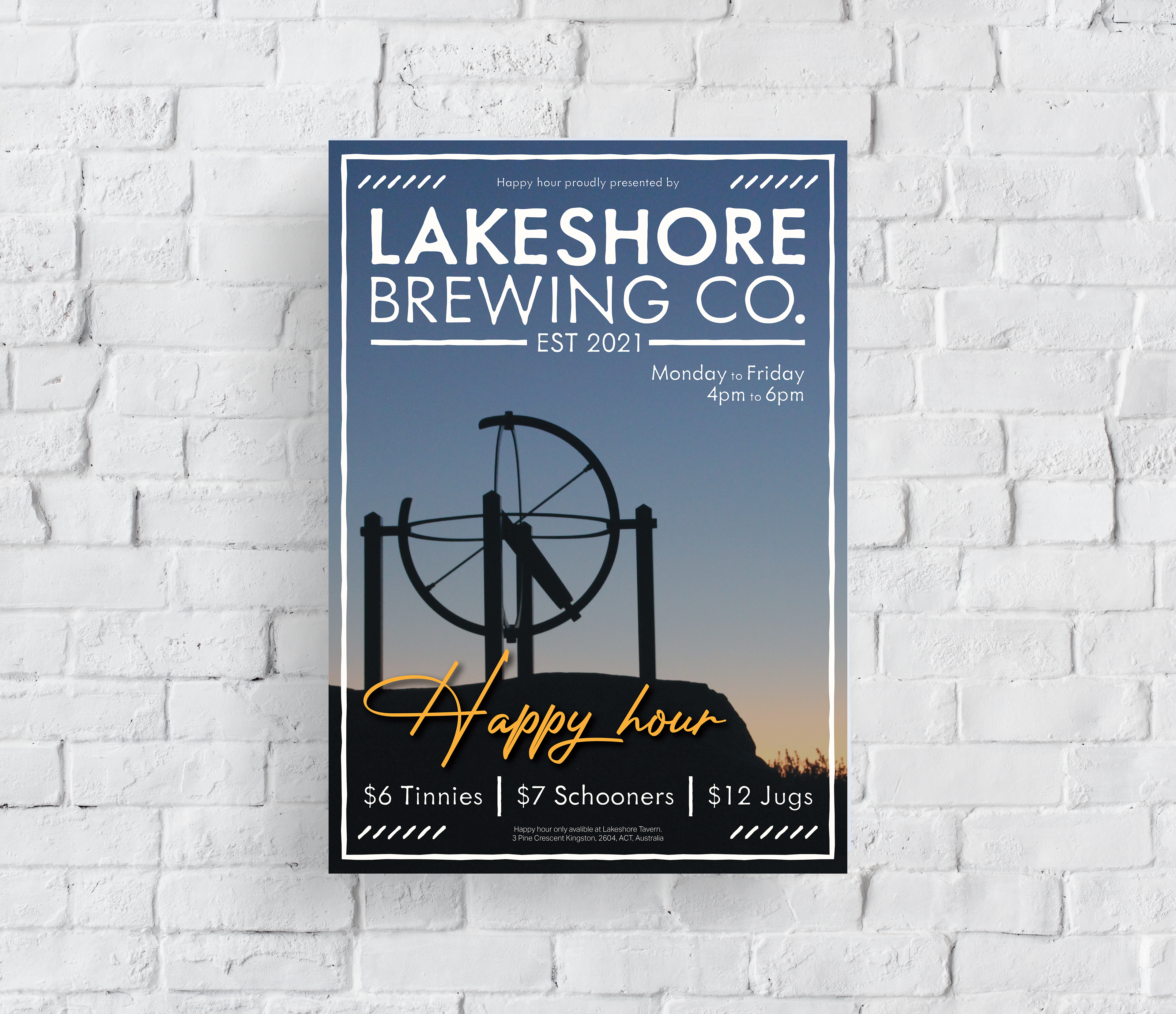 Lakeshore Happy Hour Poster
