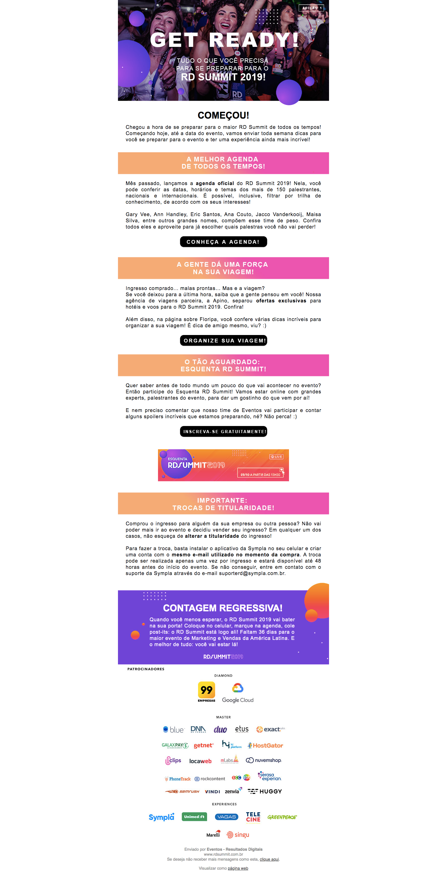 E-mail pré-evento (edição 1)