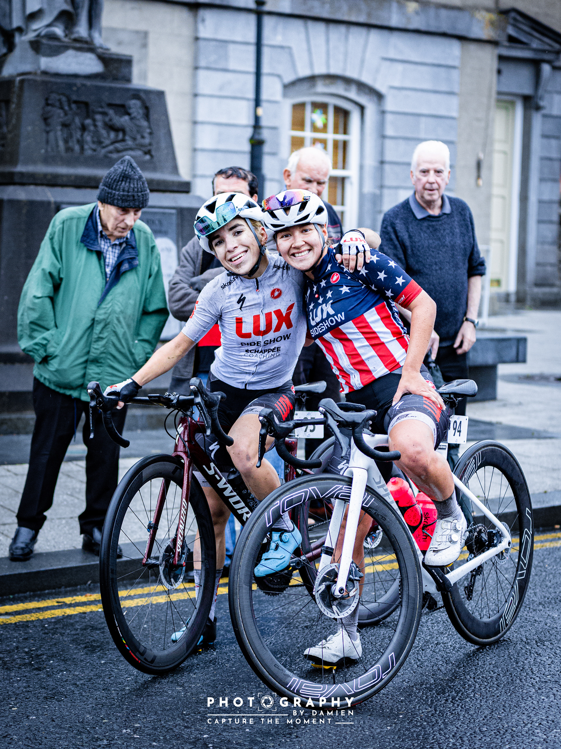 Ras na mBan Stage 1 Winner Kaia Schmid or Lux Racing and team mate Makayla Macpherson (5th)