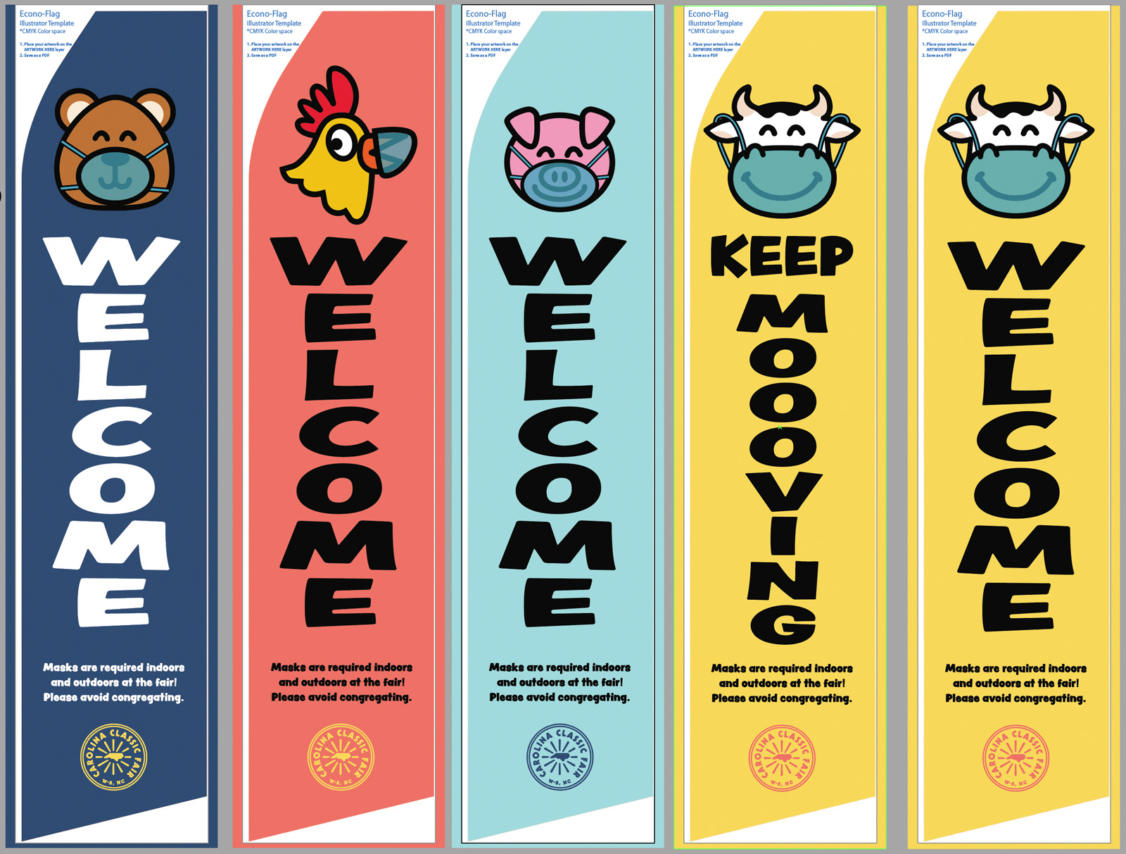 Carolina Classic Fair feather banners