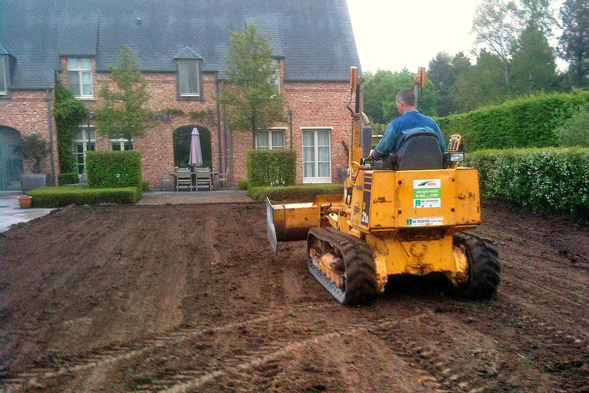 Aanleg van gazonveld