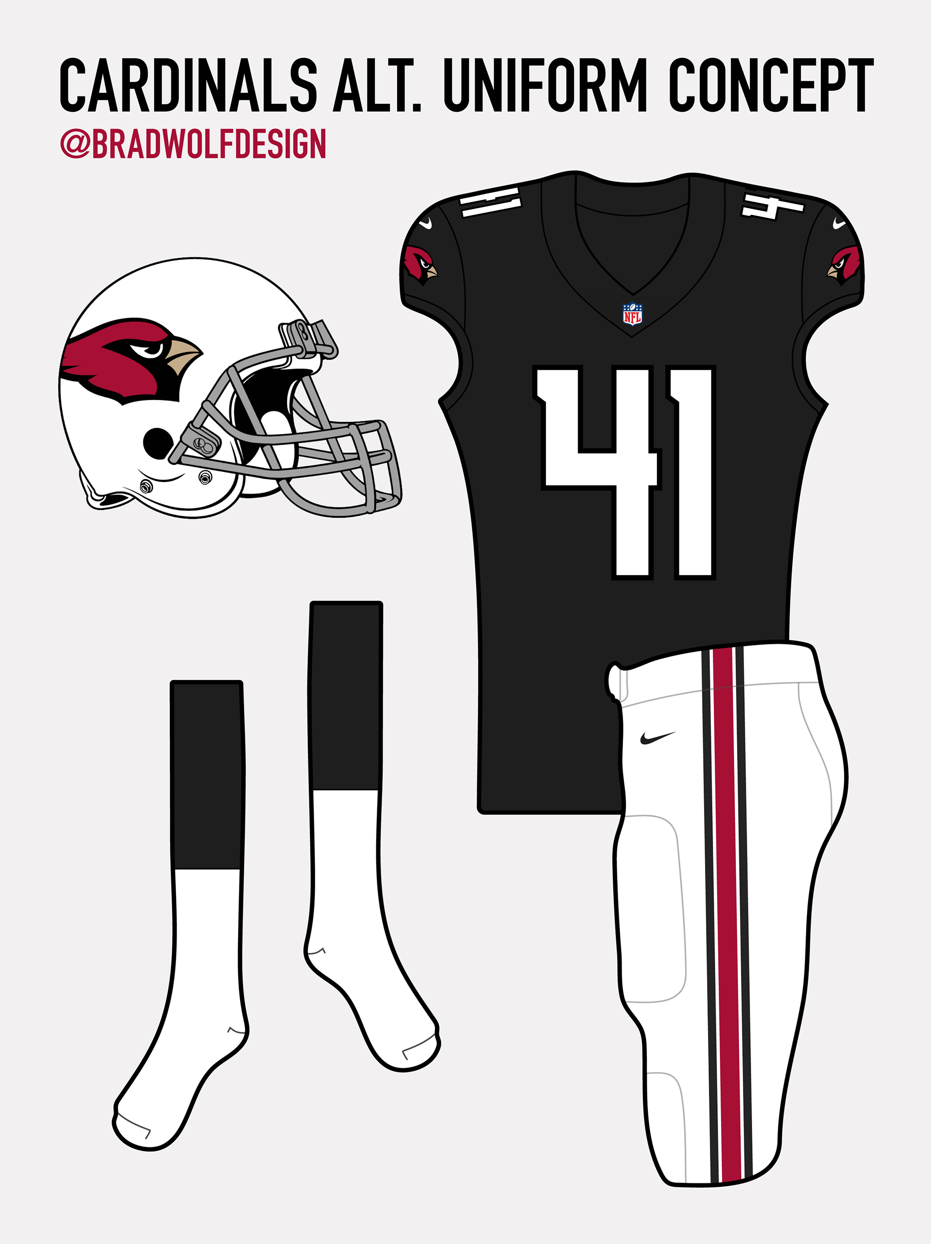 Brad Wolf Design Arizona Cardinals Uniform Concept