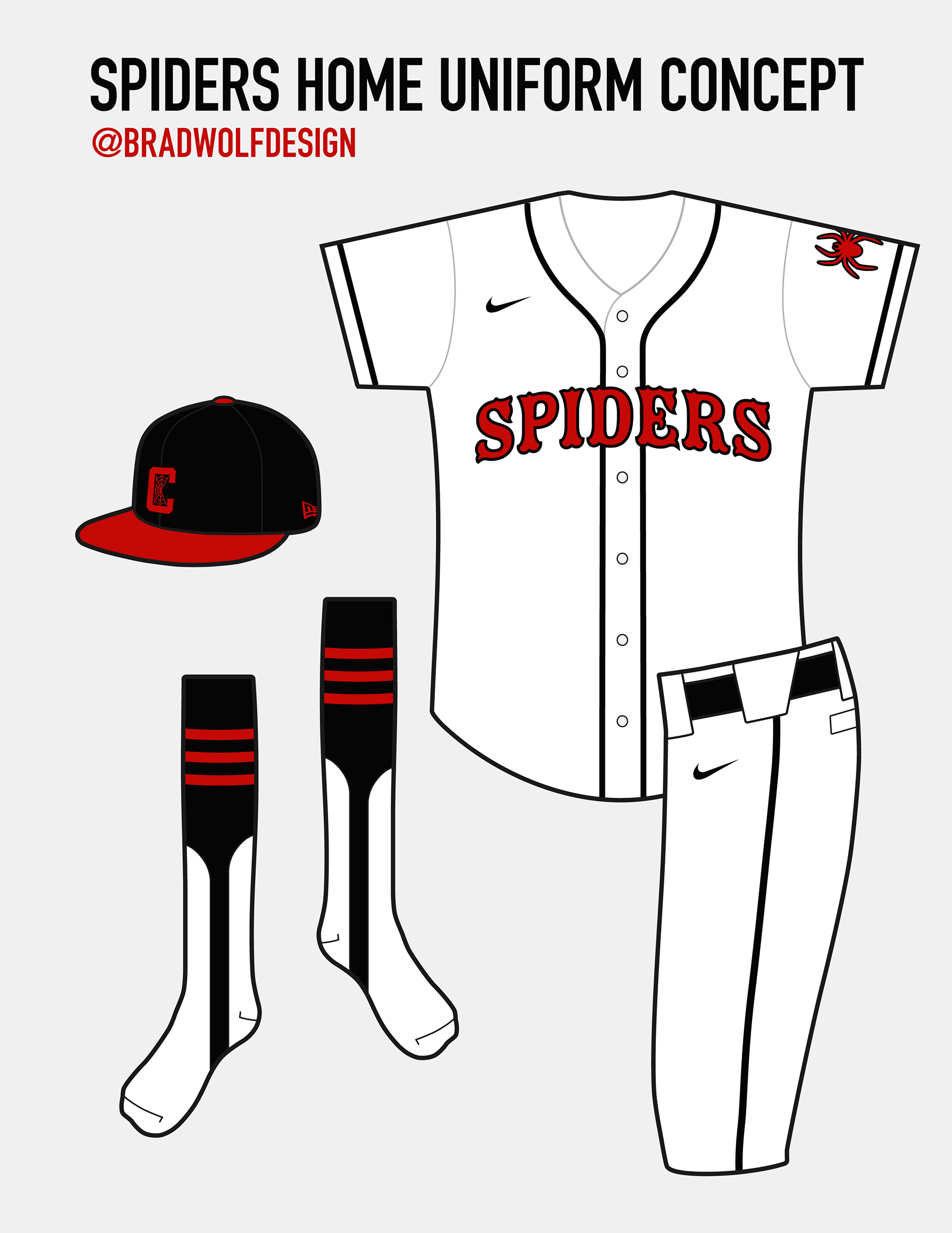Brad Wolf Design Cleveland Spiders Rebrand Concept