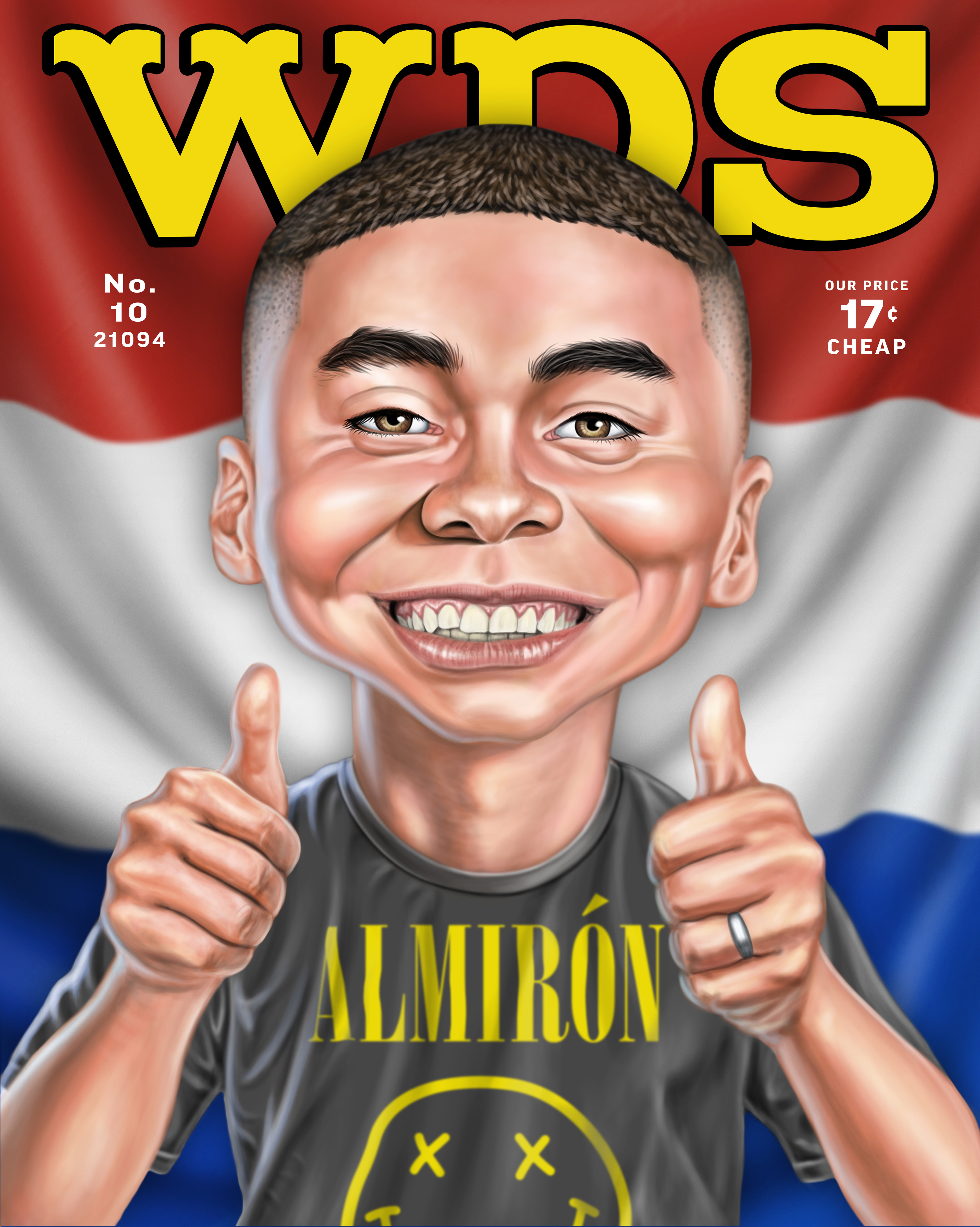Mad Miggy Illustration. Type by Neil Chopra
