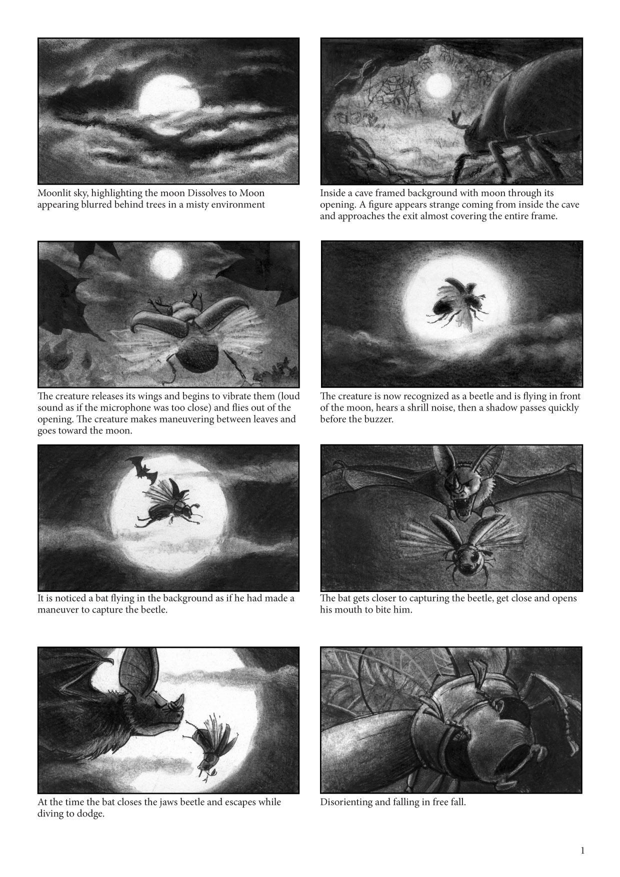 Storyboard minha lua primeira página