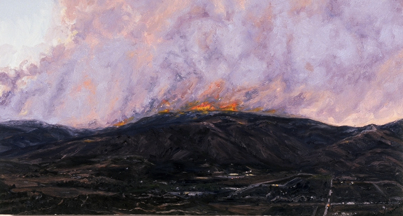 October 2003, oil on canvas, 18in x 33in