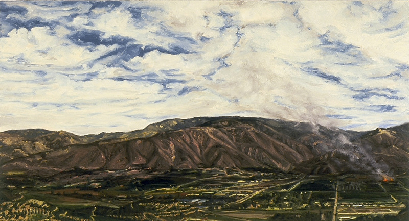 February 2004, oil on canvas, 18in x 33in