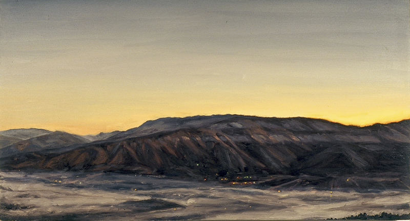 February 2002, oil on canvas, 18in x 33in