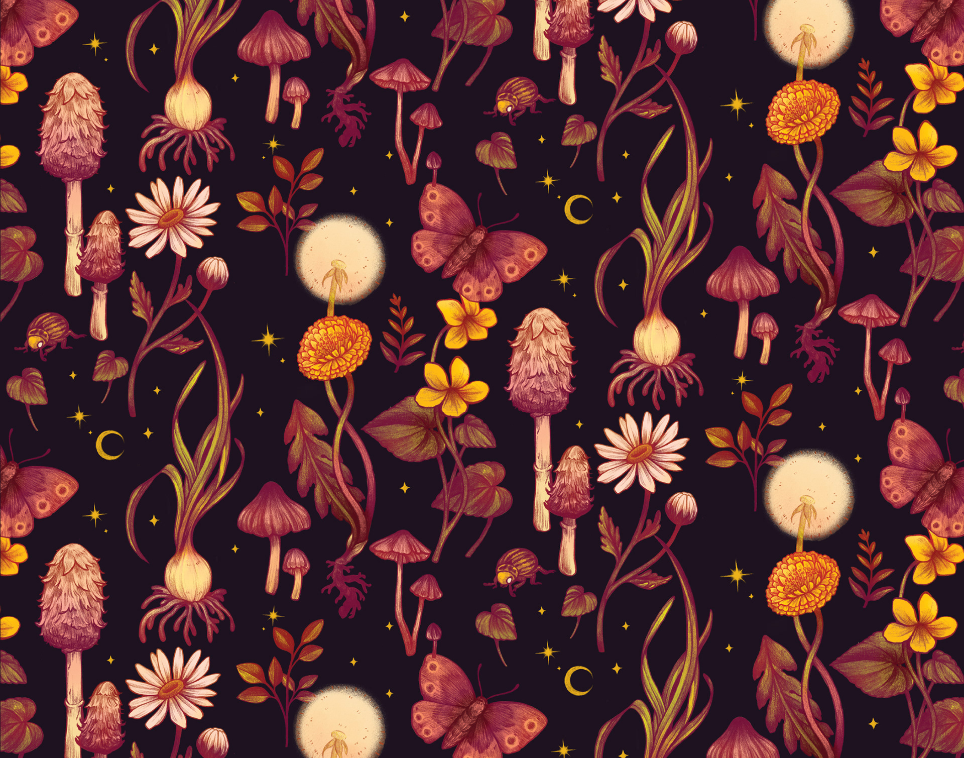 Hero Pattern of forest floor dwellers