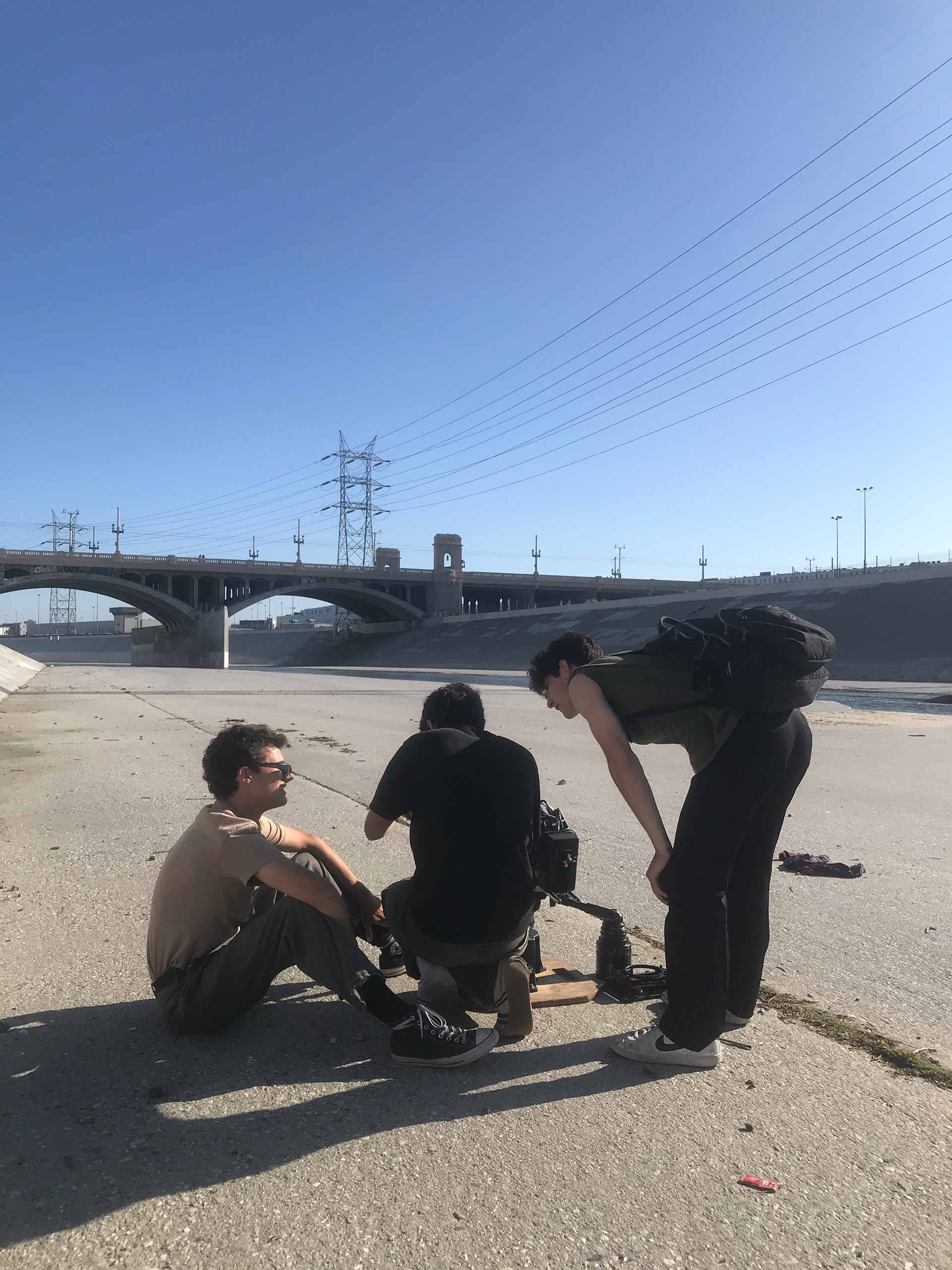 Director Austin Combs-Perez, DP Joji Baratelli, and Focus Puller Martin Vasquez