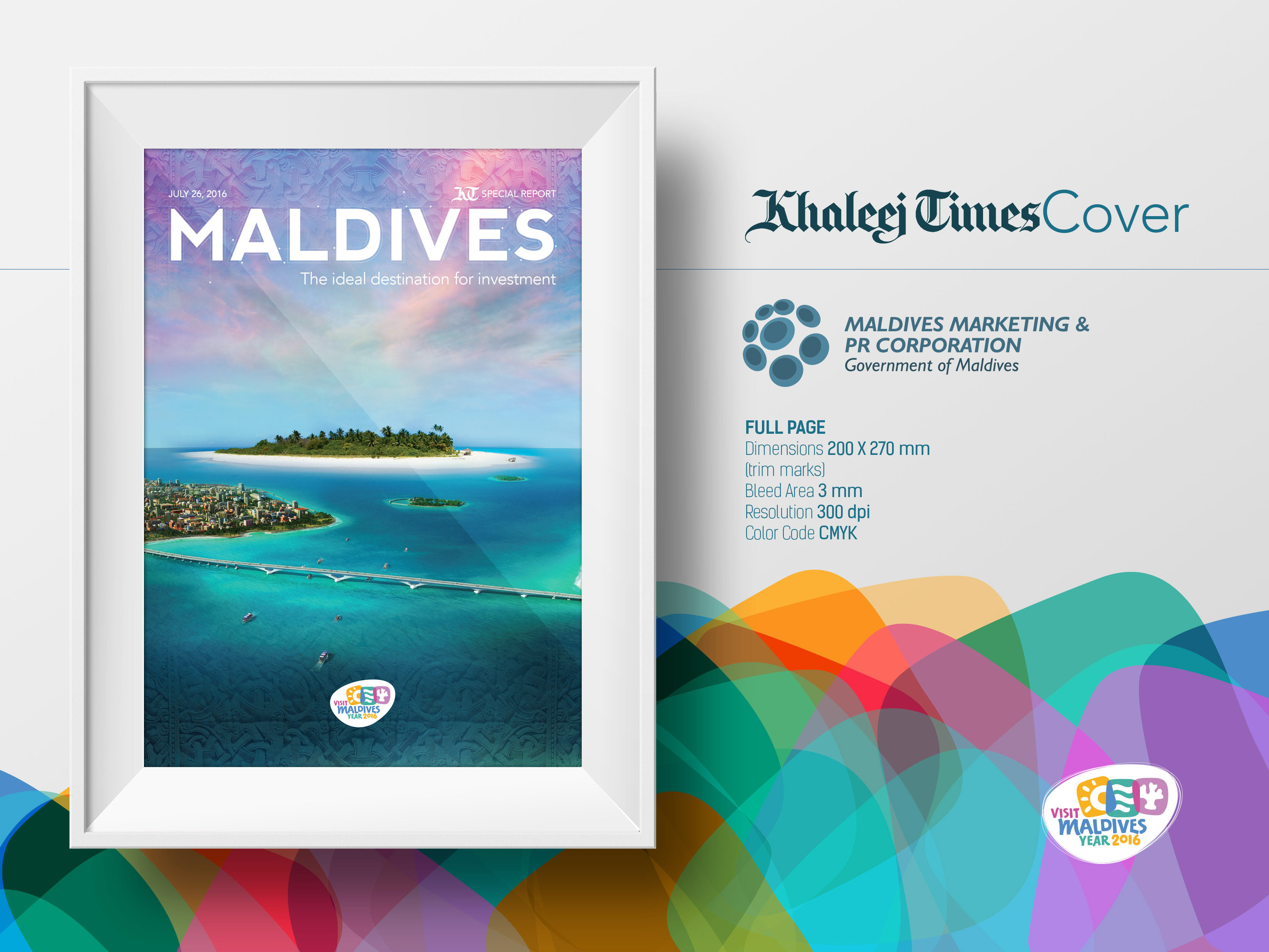Exmation Visit Maldives Hashtag & Business Card Design